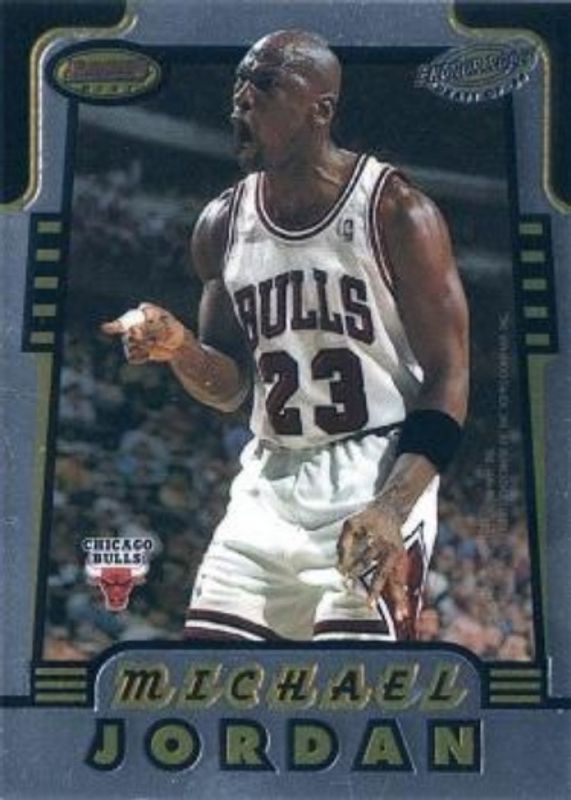 Hakeem Olajuwon / Michael Jordan 1996 Bowman's Best #HR2 Honor Roll RAW