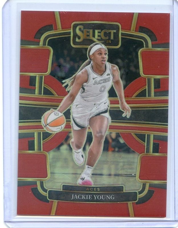 Jackie Young 2024 Select WNBA #38 Base Red /149 RAW