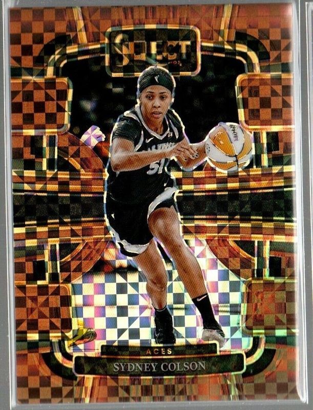 Sydney Colson 2024 Select WNBA #40 Base Bronze Checker /49 RAW