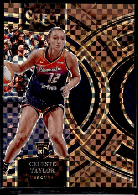 Celeste Taylor 2024 Select WNBA #128 Base Bronze Checker /49 Rookie RAW