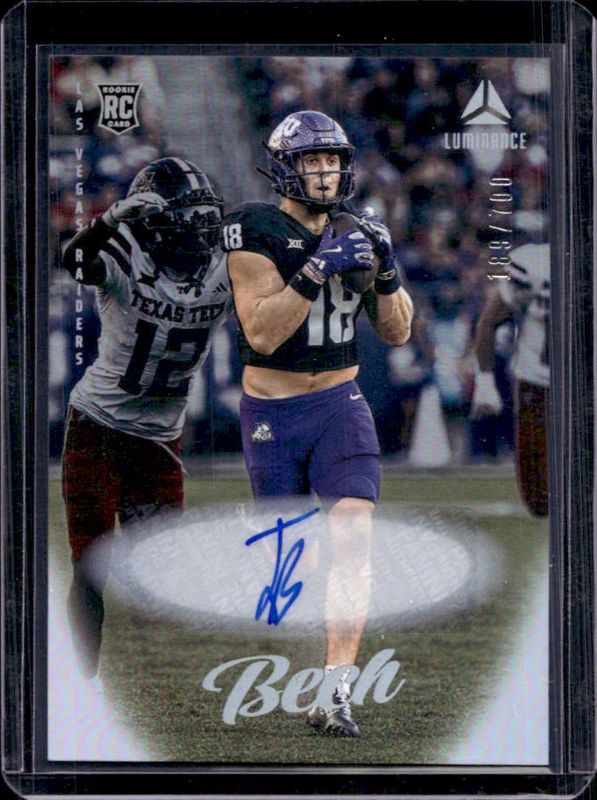 Jack Bech 2025 Luminance #133 Base Autographs /700 Rookie RAW