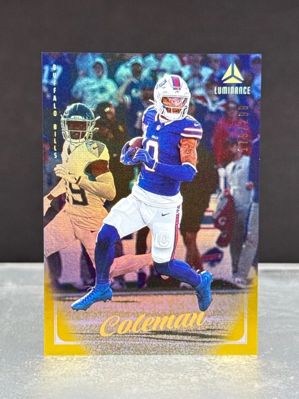 Keon Coleman 2025 Luminance #10 Gold /299 RAW