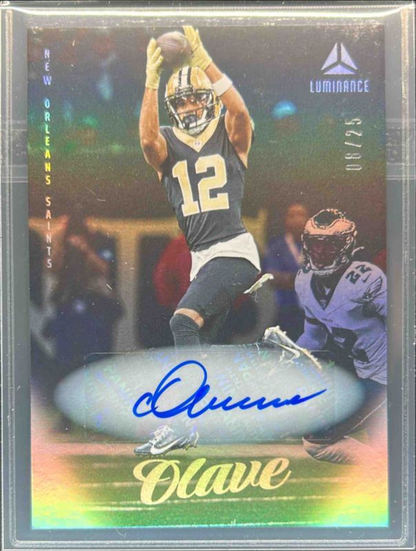 Chris Olave 2025 Luminance #47 Base Autographs /700 RAW