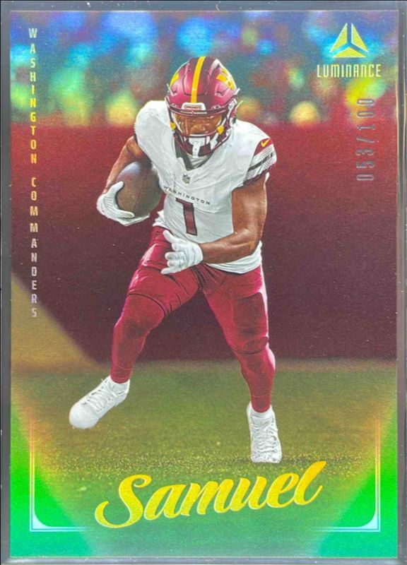 Deebo Samuel 2025 Luminance #38 Green /100 RAW
