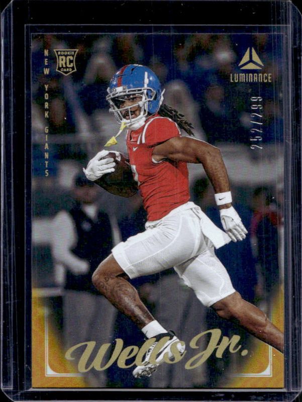 Antwane Wells Jr. 2025 Luminance #137 Gold /299 RAW