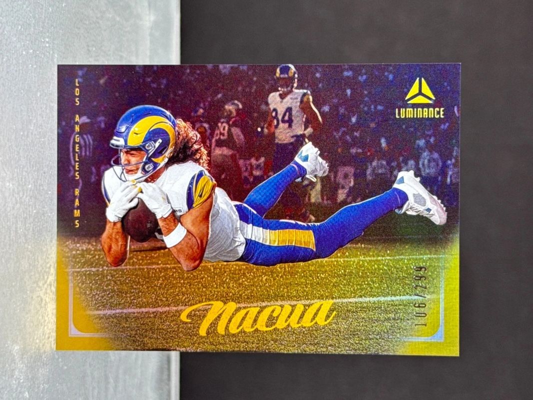 Puka Nacua 2025 Luminance #92 Gold /299 RAW