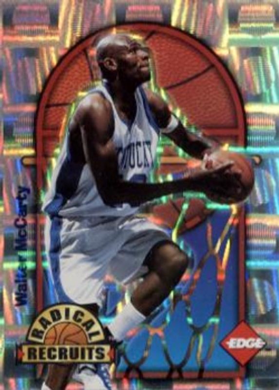 Walter McCarty 1996 Collector's Edge #13 Radical Recruits Holofoil Factory Set Rookie RAW