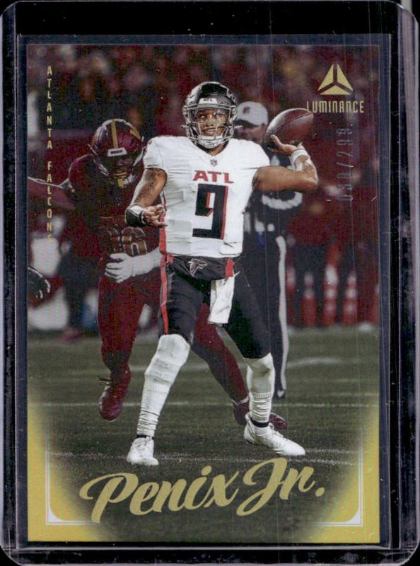 Michael Penix Jr. 2025 Luminance #3 Gold /299 RAW