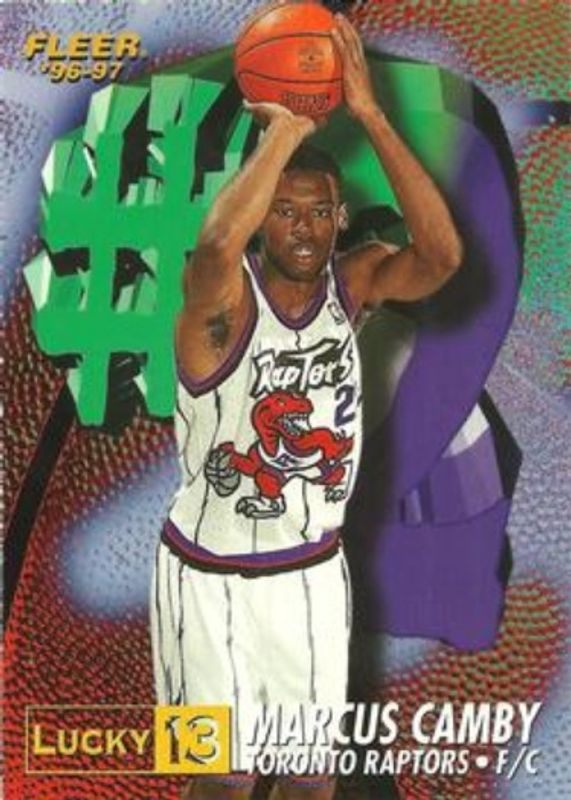 Marcus Camby 1996 Fleer #2 Lucky 13 Rookie RAW