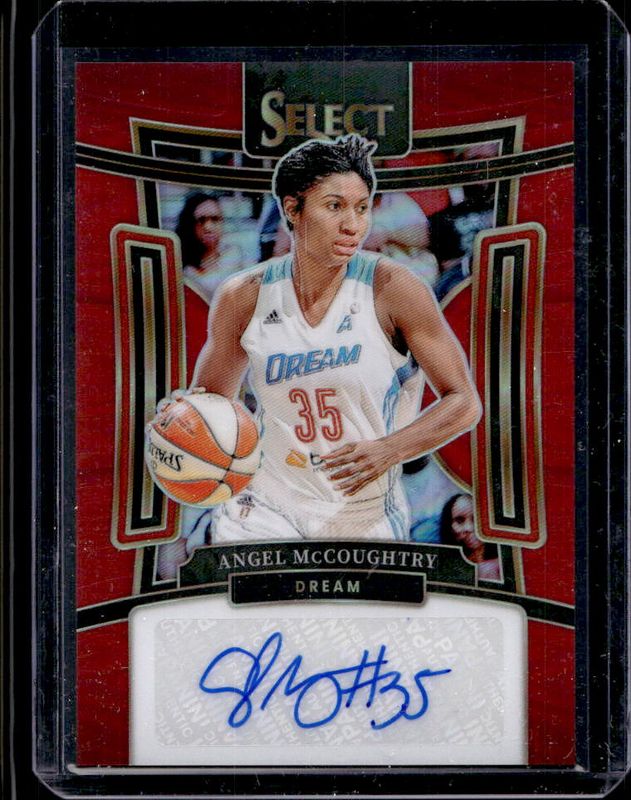 Angel McCoughtry 2024 Select WNBA #SG-AM Signatures Red /99 RAW