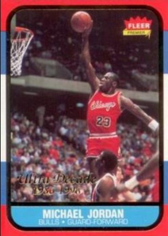 Michael Jordan 1996 Fleer Ultra #U-4 Ultra Decade RAW