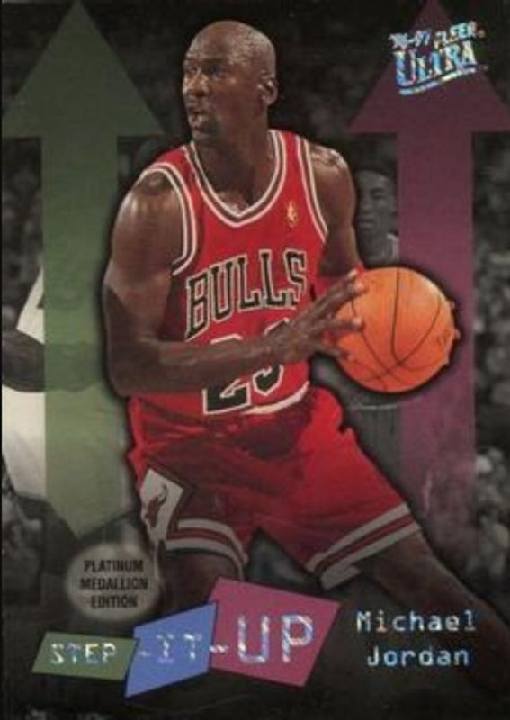 Michael Jordan 1996 Fleer Ultra #P-280 Platinum Medallion RAW
