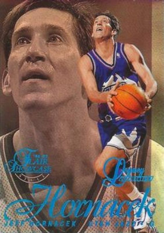 Jeff Hornacek 1996 Flair Showcase #58 Row 2 Legacy Collection /150 RAW
