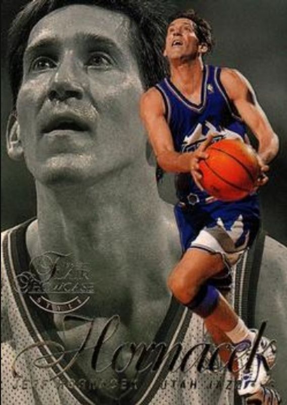 Jeff Hornacek 1996 Flair Showcase #58 Row 2 RAW