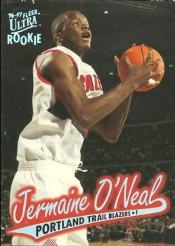 Jermaine O'Neal 1996 Fleer Ultra #89 Base Rookie RAW