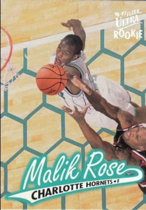 Malik Rose 1996 Fleer Ultra #160 Base Rookie RAW