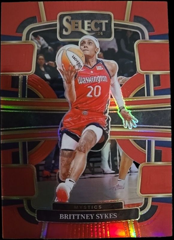 Brittney Sykes 2024 Select WNBA #3 Base Red /149 RAW
