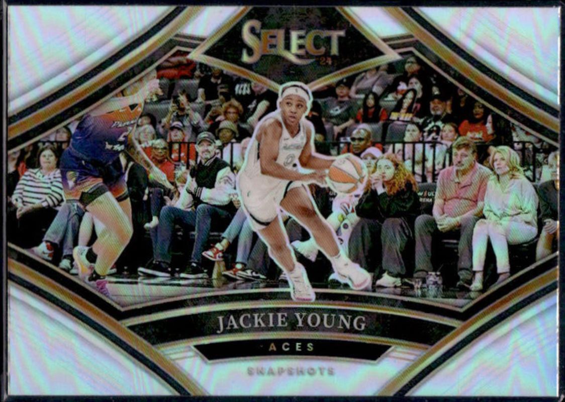 Jackie Young 2024 Select WNBA #10 Snapshots Silver RAW