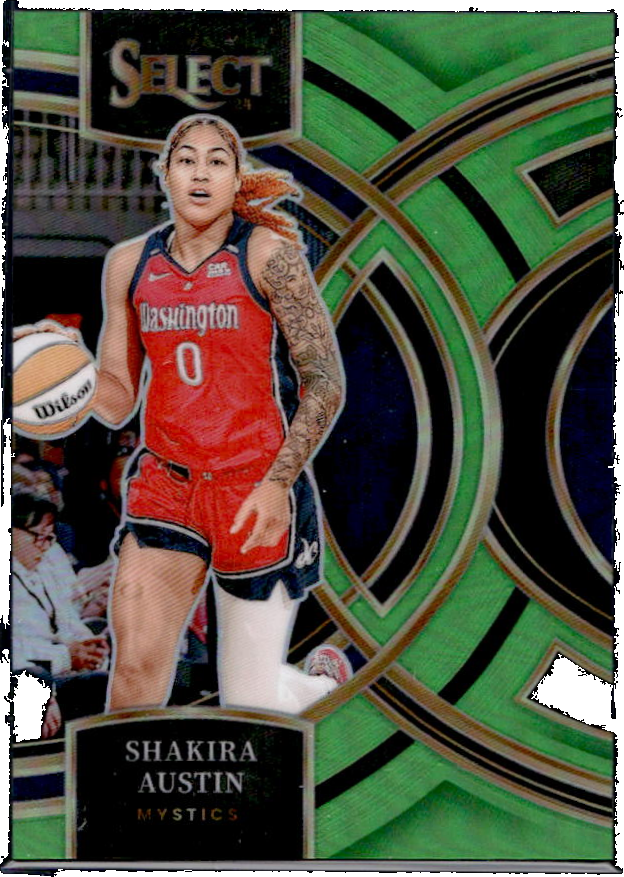 Shakira Austin 2024 Select WNBA #139 Base Neon Green /75 Price Guide ...