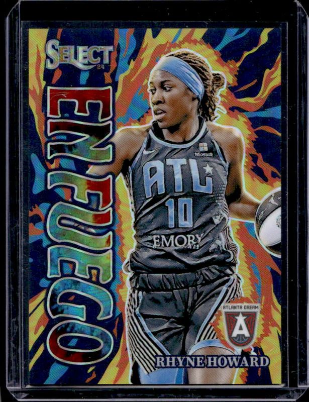 Rhyne Howard 2024 Select WNBA #4 En Fuego Tie-Dye /25 Rookie RAW