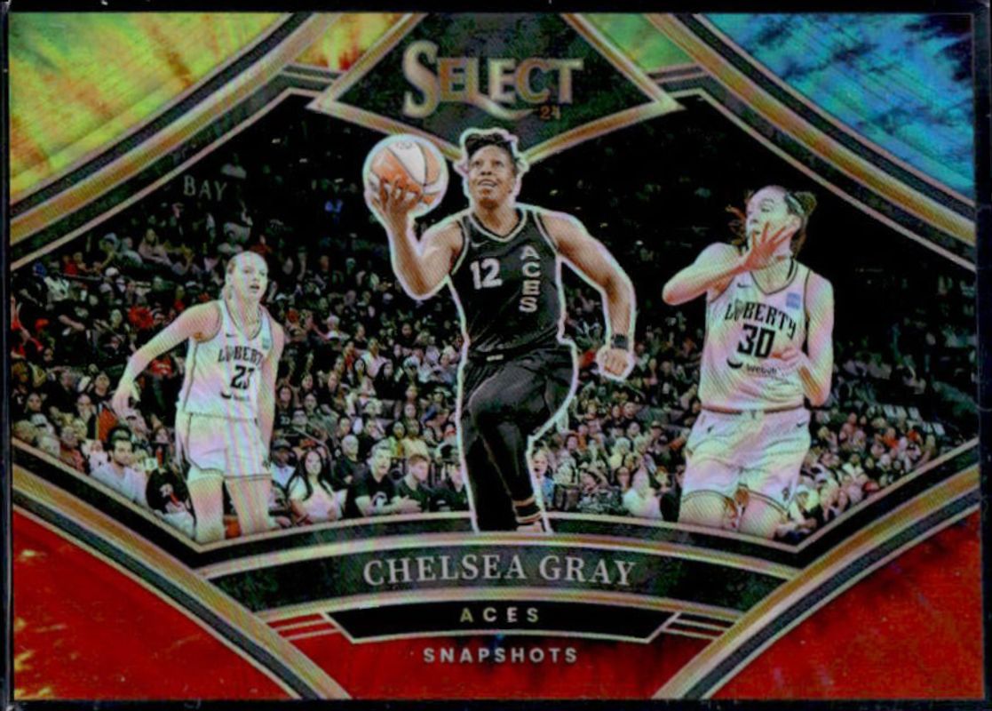 Chelsea Gray 2024 Select WNBA #18 Snapshots Tie-Dye /25 RAW