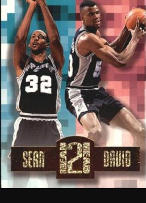 David Robinson / Sean Elliott 1996 Hoops #HH8 Head 2 Head RAW