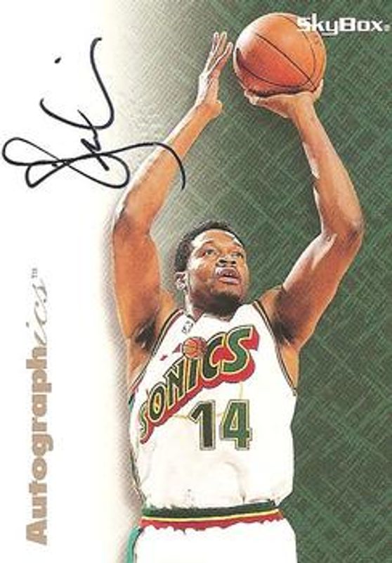 1996 Hoops Autographics Black Ink