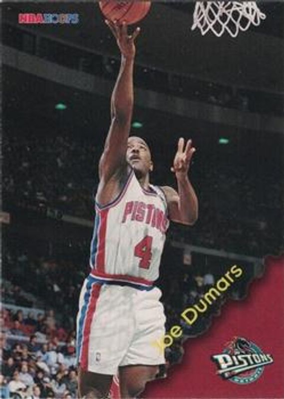 Joe Dumars 1996 Hoops Schaefer Bread Detroit Pistons #45 Base