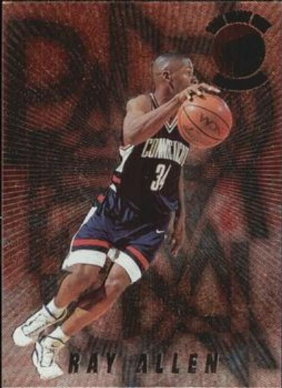 Ray Allen 1996 Press Pass Flagship #PM-2 Pandemonium Rookie RAW