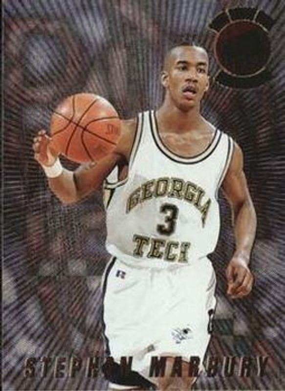 Stephon Marbury 1996 Press Pass Flagship #PM-9 Pandemonium Rookie RAW