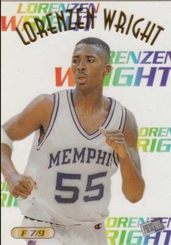 Lorenzen Wright 1996 Press Pass Flagship #F-7 Acetates Rookie RAW