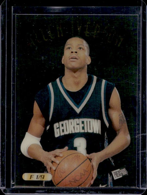 Allen Iverson 1996 Press Pass Flagship #F-1 Acetates Rookie RAW