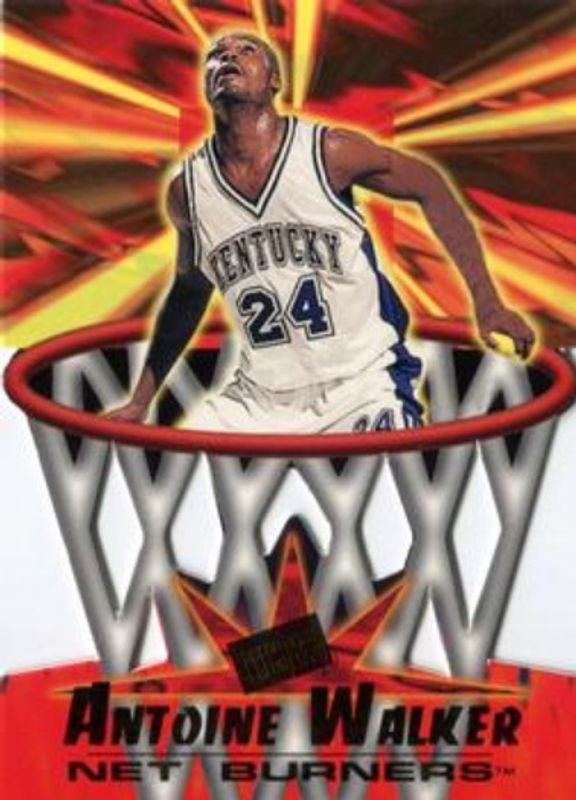 Antoine Walker 1996 Press Pass Flagship #NB-6 Net Burners Rookie RAW