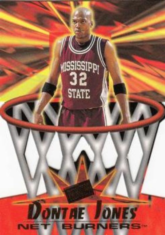 Dontae Jones 1996 Press Pass Flagship #NB-19 Net Burners Rookie RAW