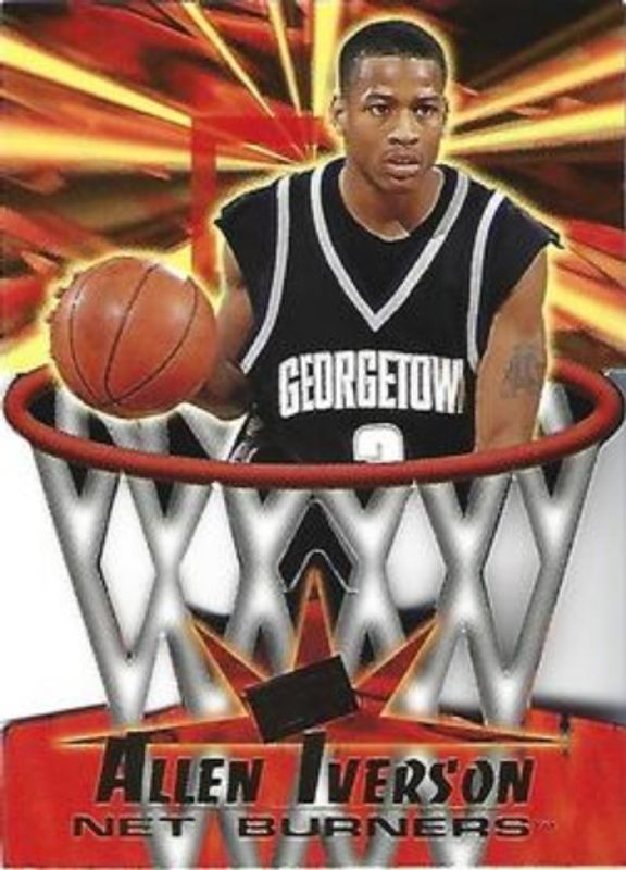 Allen Iverson 1996 Press Pass Flagship #NB-1 Net Burners Rookie RAW