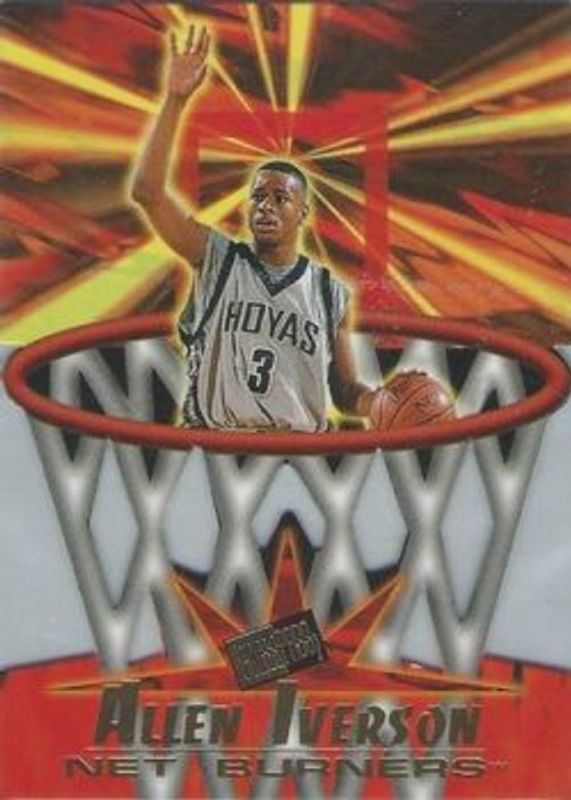 Allen Iverson 1996 Press Pass Flagship #NB-41 Net Burners Rookie RAW