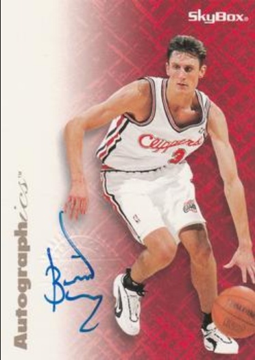 Brent Barry 1996 Skybox Premium Autographics Blue Ink Price Guide 