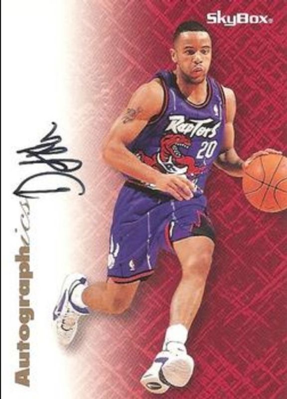 Damon Stoudamire 1996 Skybox Premium Autographics Black Ink RAW