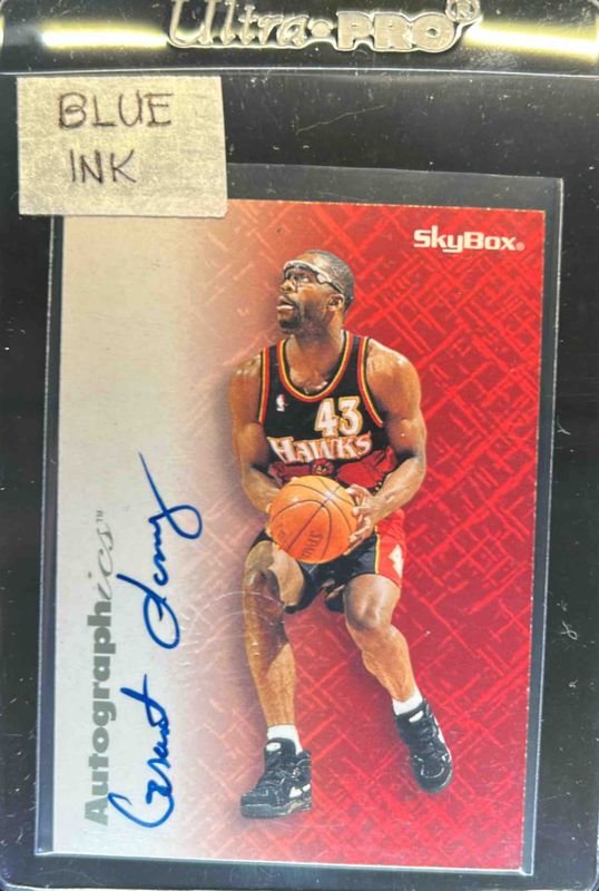 1996 Skybox Premium Autographics Blue Ink