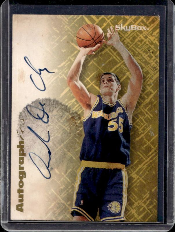 Andrew DeClercq 1996 SkyBox Premium Autographics Blue Ink RAW