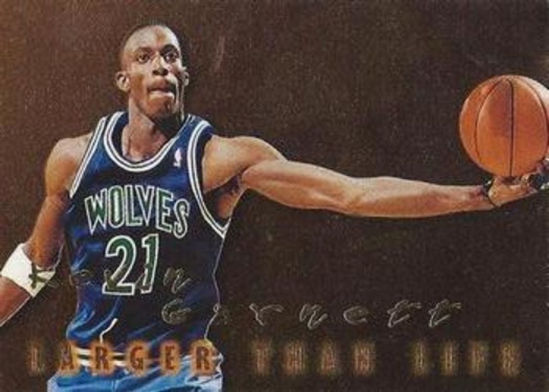Kevin Garnett 1996 SkyBox Premium #B3 Larger Than Life RAW