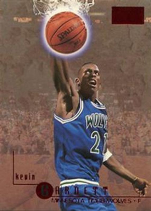 Kevin Garnett 1996 SkyBox Premium #67 Star Rubies RAW