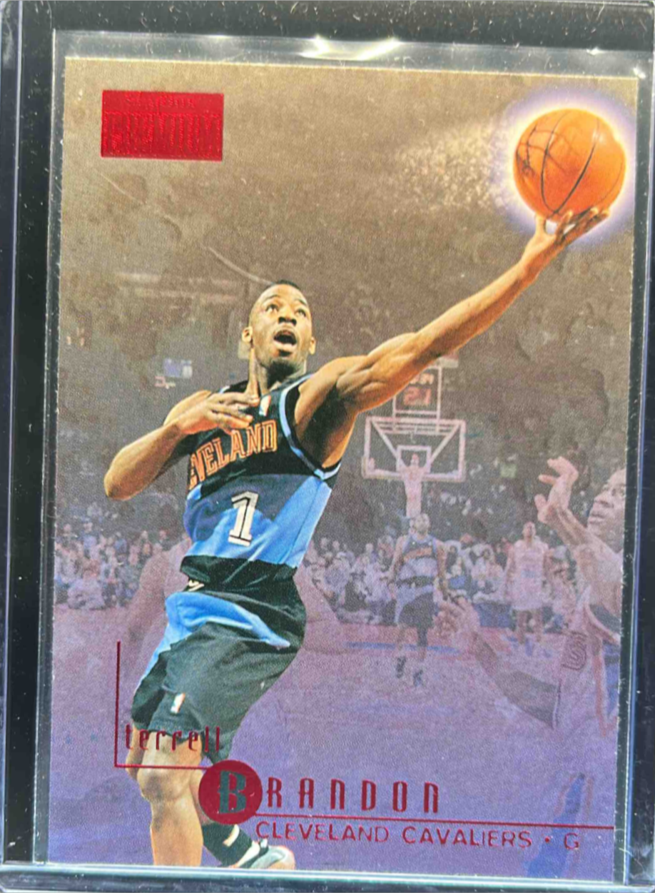Terrell Brandon 1996 Skybox Premium #20 Star Rubies Price Guide 