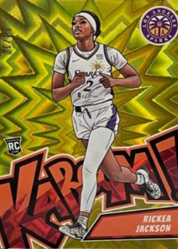 Rickea Jackson 2024 Rookie Royalty WNBA #4 Kaboom! - Gold /10 Price ...