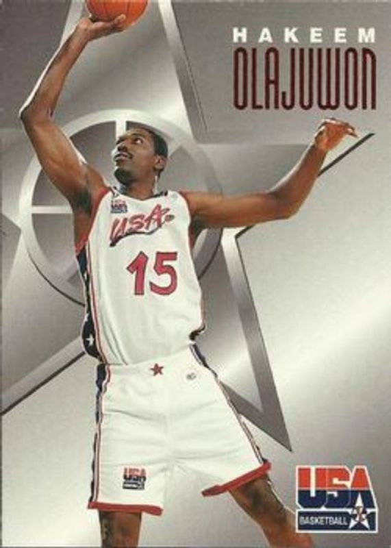 Hakeem Olajuwon 1996 Skybox Texaco USA #6 Base RAW