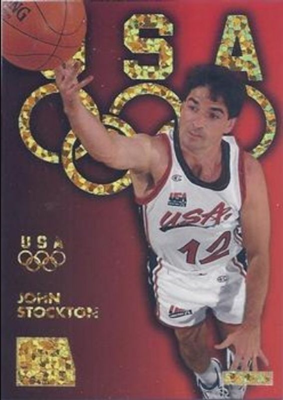 John Stockton 1996 Skybox USA #G10 Gold Sparkle RAW