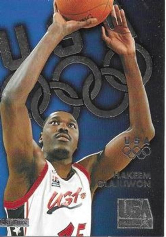 Hakeem Olajuwon 1996 Skybox USA #S6 Silver RAW