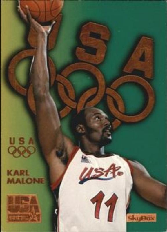 Karl Malone 1996 Skybox USA #B3 Bronze RAW