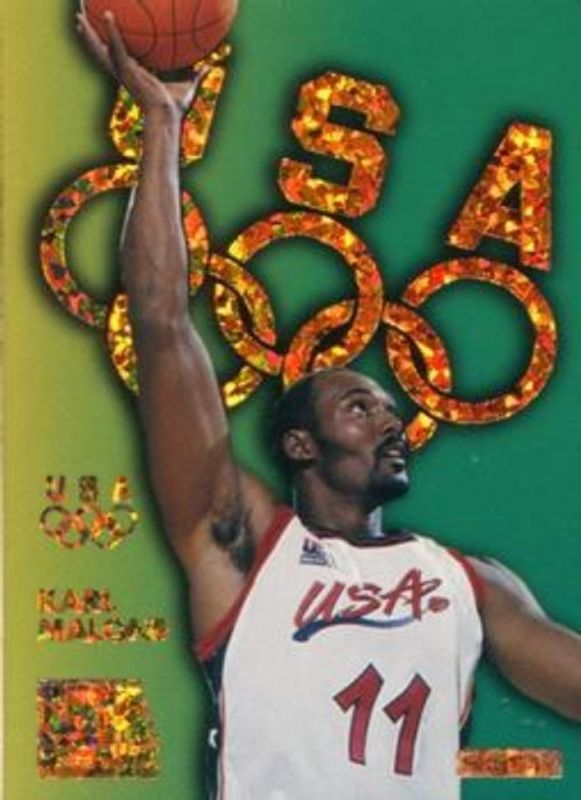 Karl Malone 1996 Skybox USA #B3 Bronze Sparkle RAW