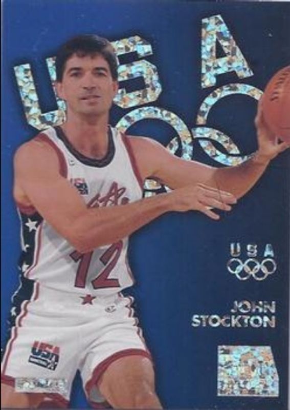 John Stockton 1996 Skybox USA #S10 Silver Sparkle RAW